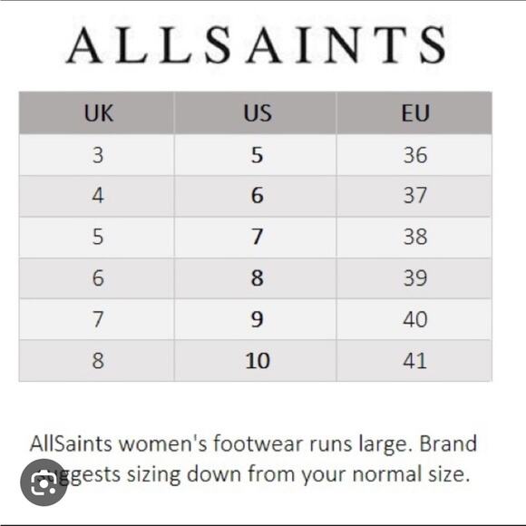 AllSaints Paulina Women Tan Moto Boot Sz 8 Leather Lace-Up Platform Lug Sole New - Picture 9 of 10